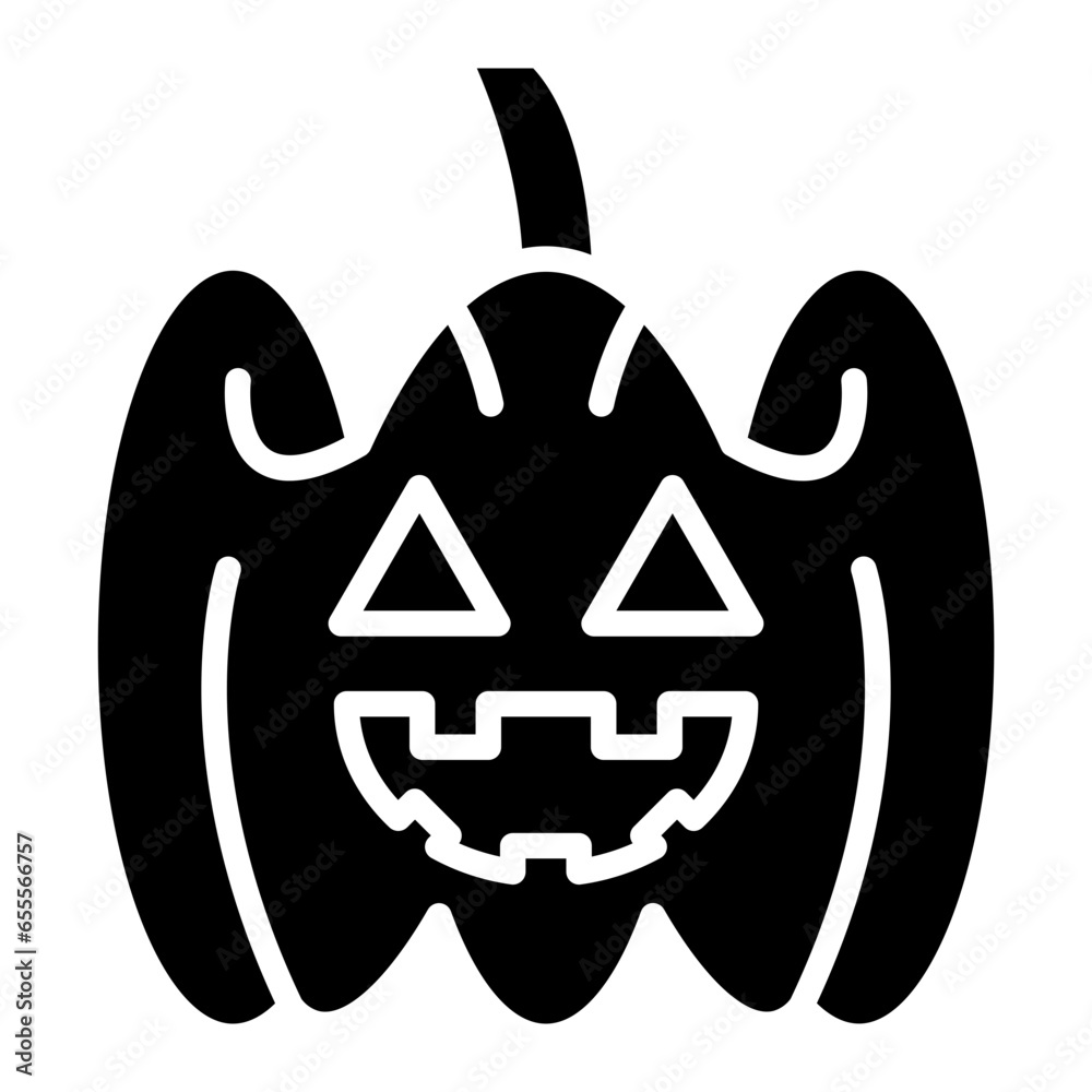 Vector Design Jack-O-Lantern Icon Style Vector Design Jack-O-Lantern Icon Style
