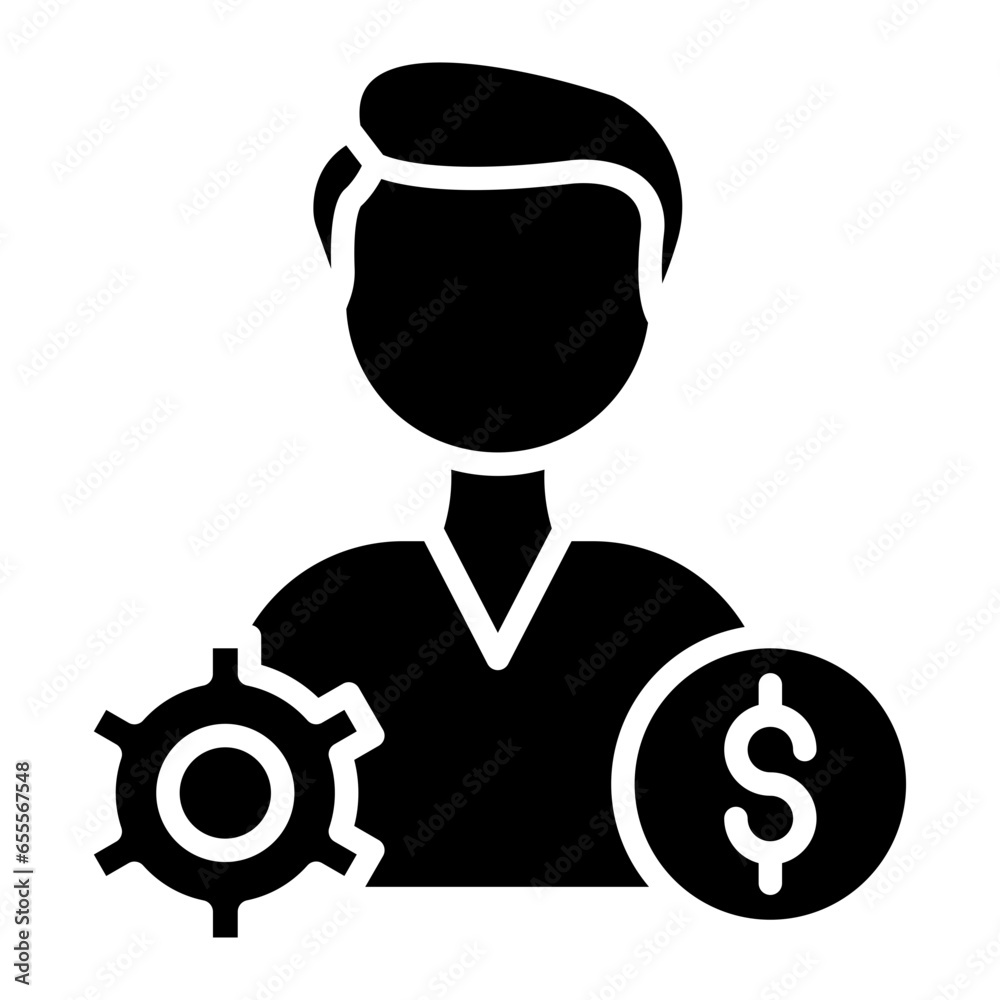 Vector Design Employer Icon Style Vector Design Employer Icon Style
