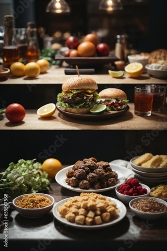 A table filled with delicious food and drinks
