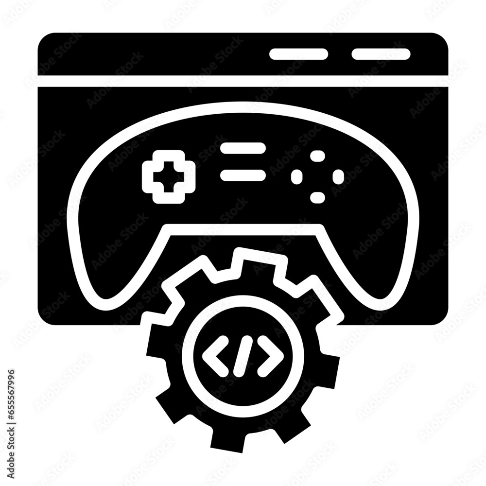 Vector Design Game Engine Icon Style Vector Design Game Engine Icon Style