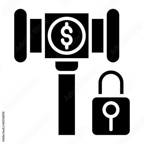 Vector Design Private Auction Icon Style