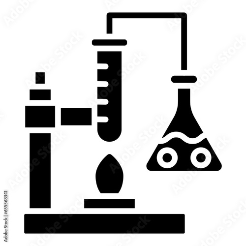Vector Design Chemistry Experiment Icon Style