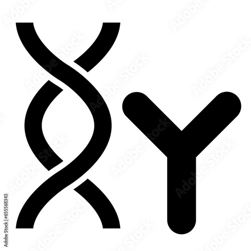 Vector Design Chromosome Icon Style