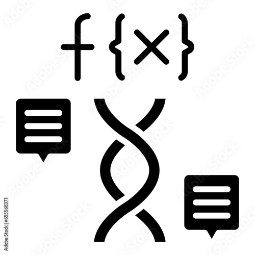 Vector Design Functional Genomics Icon Style