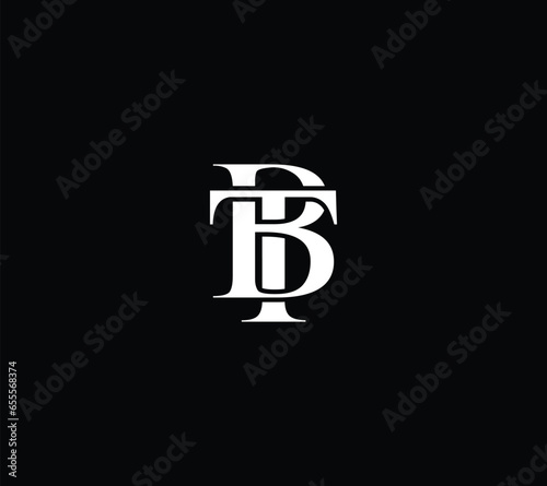 TB logo. T B design. White TB letter. TB, T B letter logo design. Initial letter TB linked circle uppercase monogram logo. T B letter logo vector design.