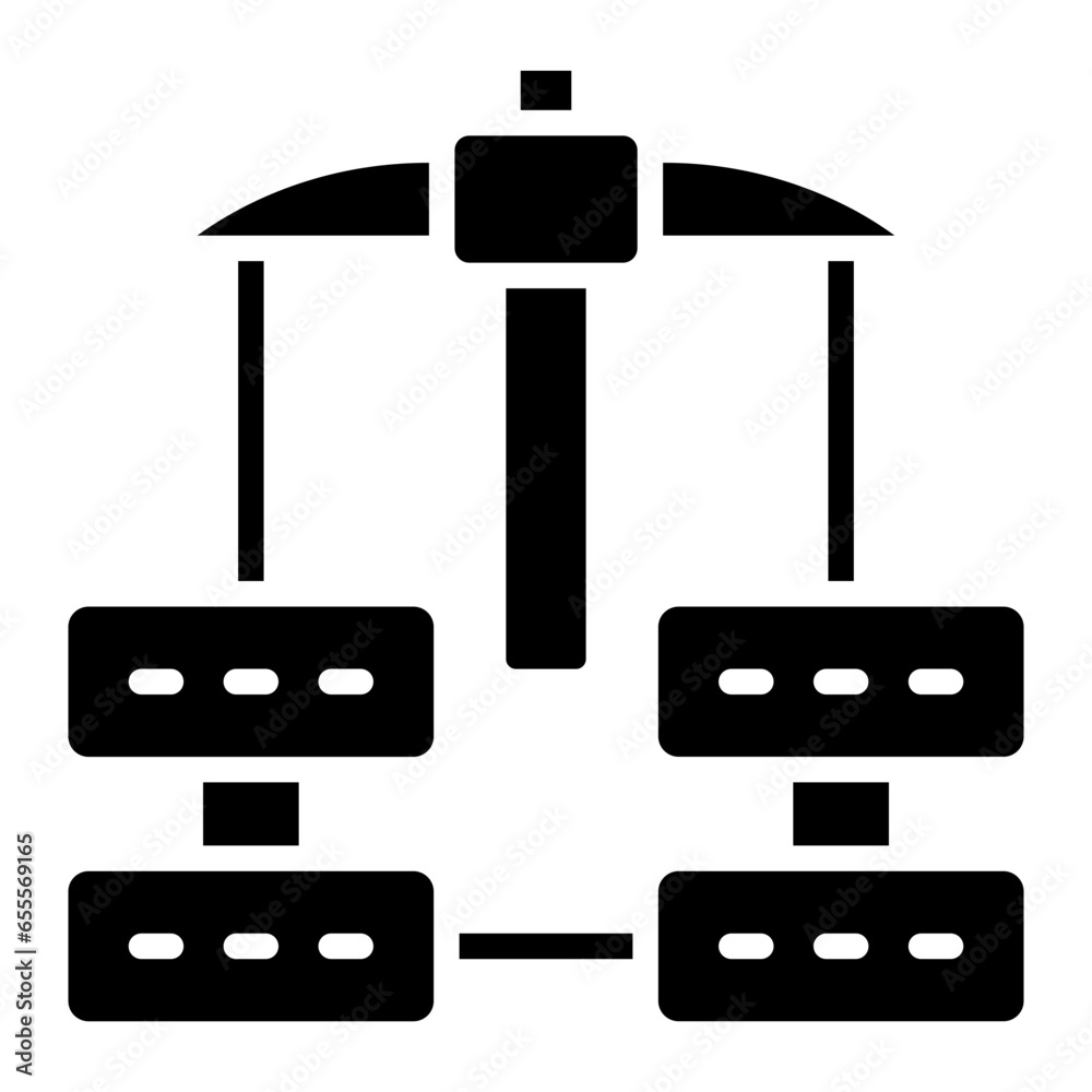 Vector Design Data Mining Icon Style