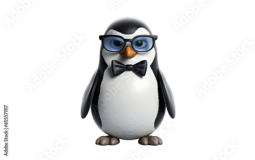 Suited Penguin Chic in 3D Cartoon © MatPhoto