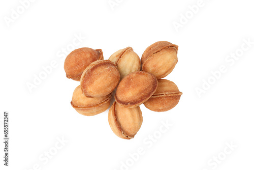 PNG, Cookies nuts with condensed milk, isolated on white background