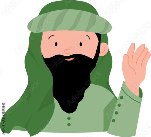 Man Muslim Character Vector