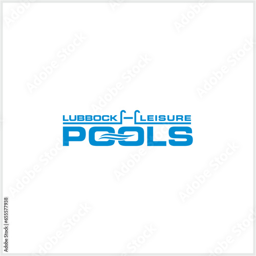 swimming pool contruction wordmark logo