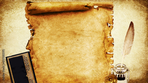 old paper on the background