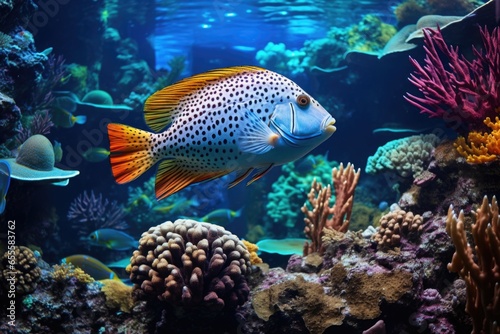 a tropical fish swimming around its aquarium © Alfazet Chronicles