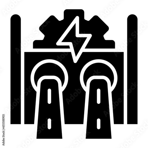 Hydroelectricity Icon Style