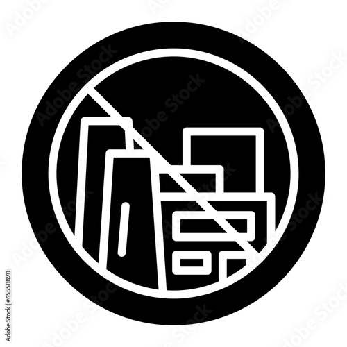 No Fossil Fuels Icon Style