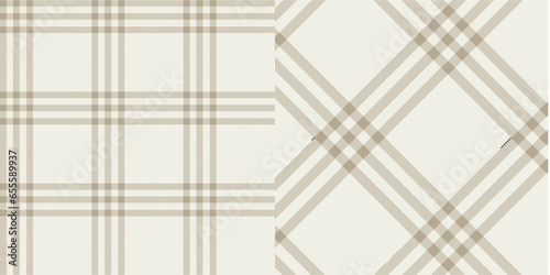 Vector checkered pattern or plaid pattern in dark brown, white and natural. Tartan, textured seamless twill for flannel shirts, duvet covers, other autumn winter textile mills.
Vector Format