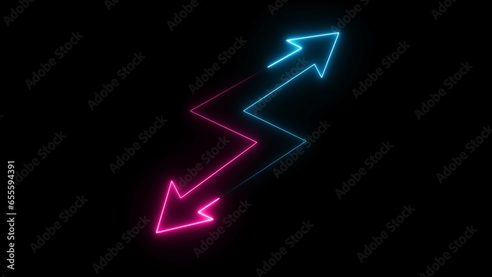 abstract glowing neon arrow illustration background 4k abstract glowing neon arrow illustration background 4k