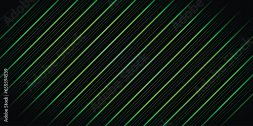 Abstract Black and green background with diagonal lines pattern banner vector file