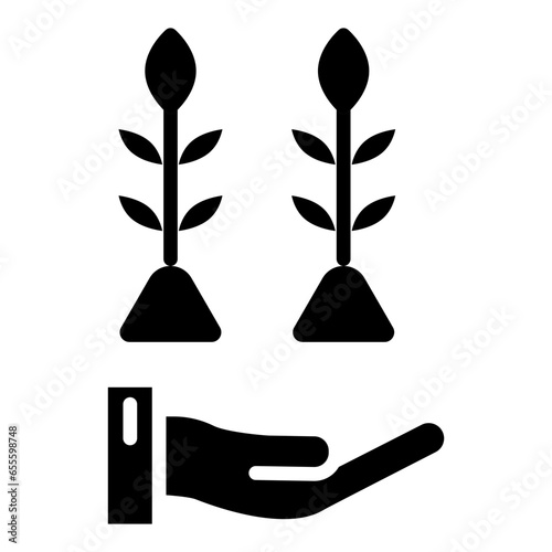 Save Plants Icon Style