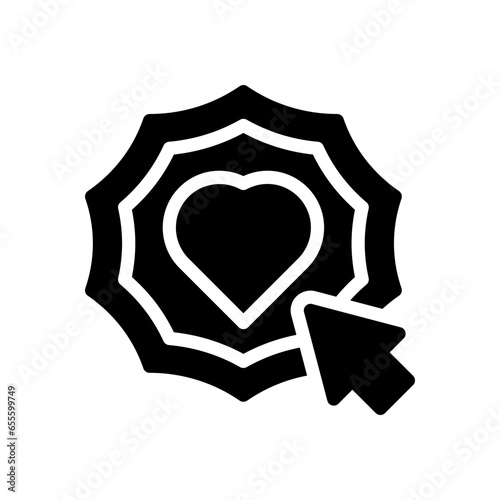 love glyph icon