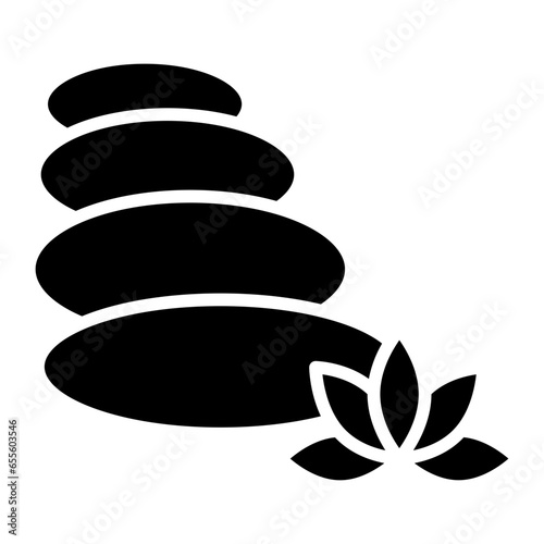 Hot Stone Icon Style