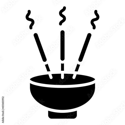 Incense Sticks Icon Style