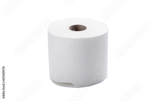 Toilet paper Isolated on transparent background, Generative Ai