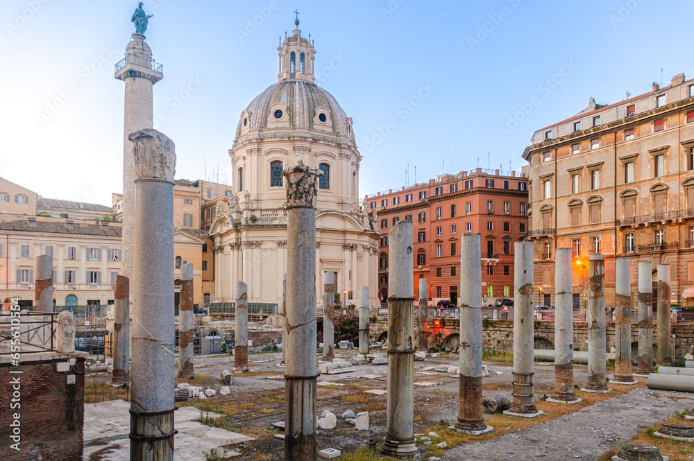 Basilica Ulpia of Trajano Forum, in Rome