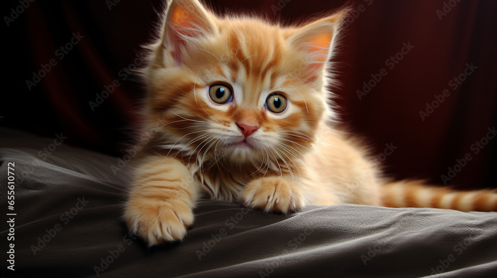 フワフワの毛並みの可愛らしい子猫