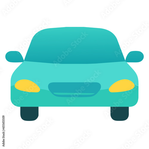 car on a white background