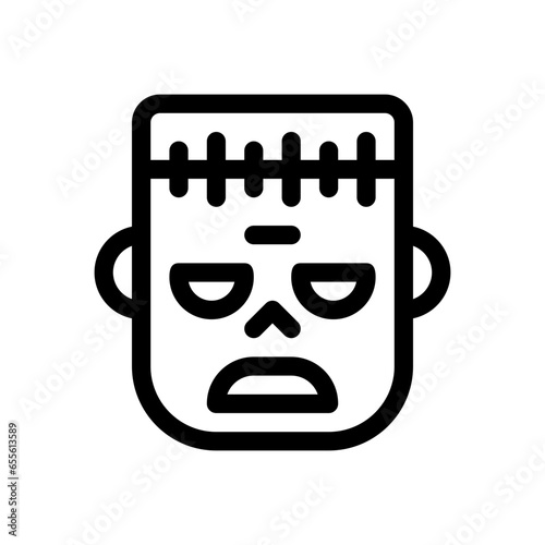 frankenstein line icon