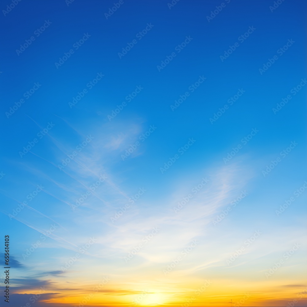 Fototapeta premium A breathtaking snapshot of a vast blue sky