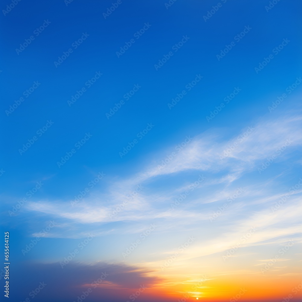 A breathtaking snapshot of a vast blue sky