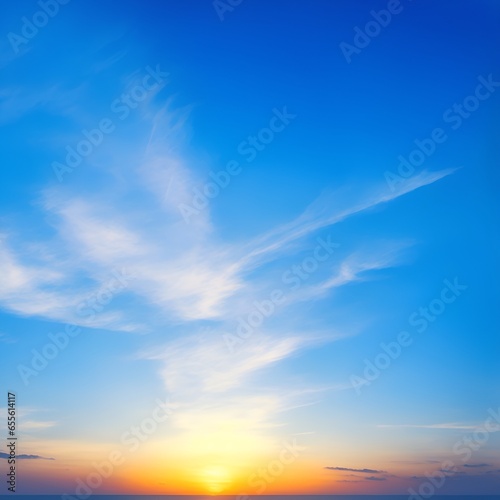 A breathtaking snapshot of a vast blue sky photo