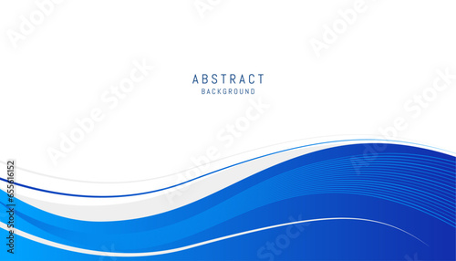 Abstract background with blue curve elements