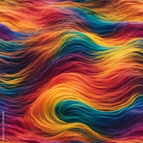 Abstract rainbow color texture with motion waves background © Amlumoss