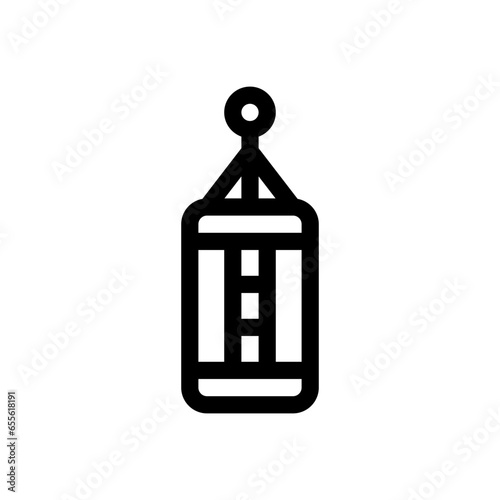 punching bag line icon