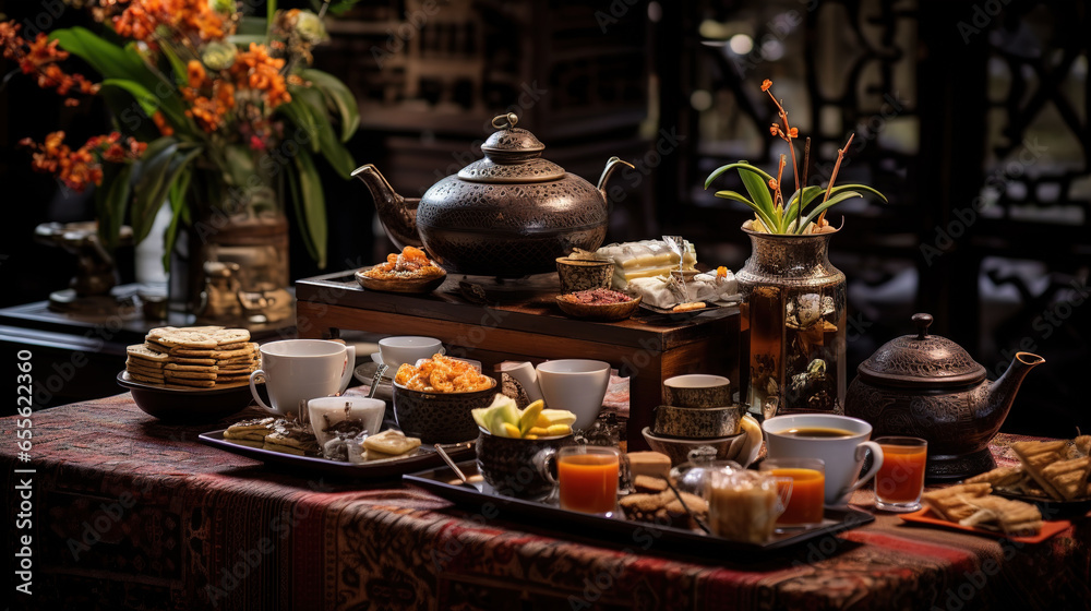 Traditional Tea Table in Javanese