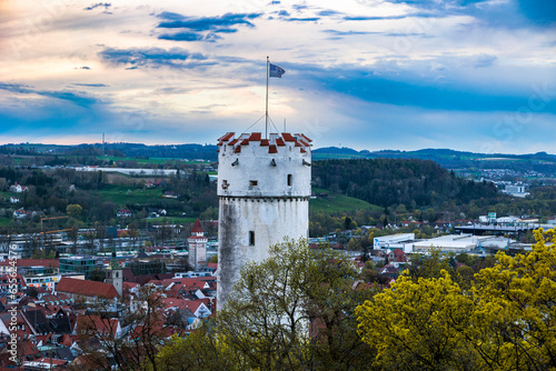 The Mehlsack, originally called White Tower near St. Michael is a fortified tower in Ravensburg built around 1425
