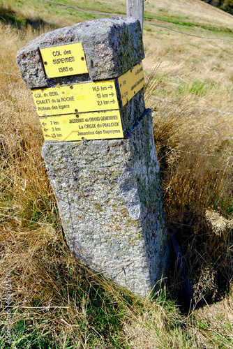 balisage randonnée col des supeyres livradois forez loire puy de dôme photo