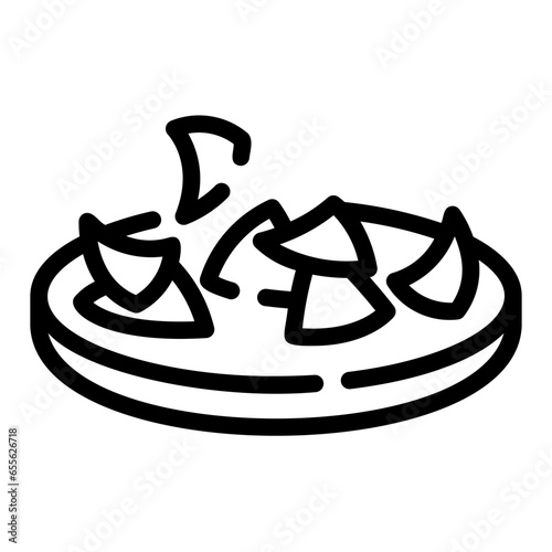 prawn crackers Line Icon