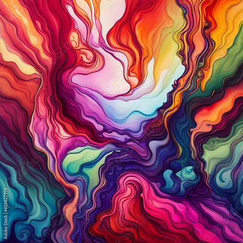 Alcohol ink Psychedelic Wallpaper Background 2