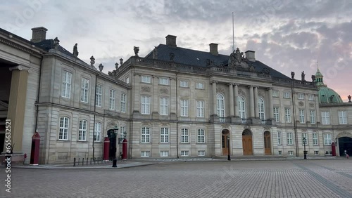 Amalienborg palace in Copenhagen, Denmark. photo