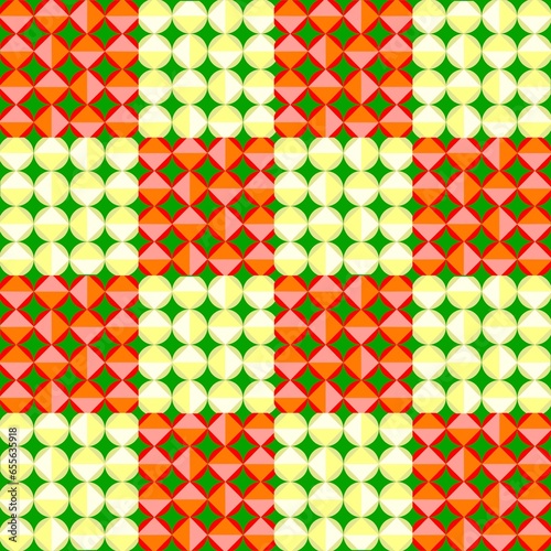 seamless geometric pattern with shapes