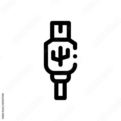 hdmi cable line icon