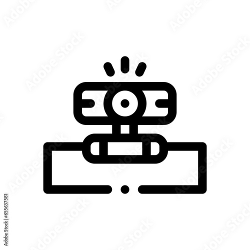 webcam line icon