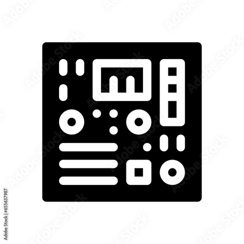 motherboard glyph icon