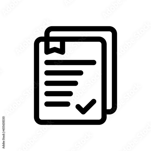 agreement line icon