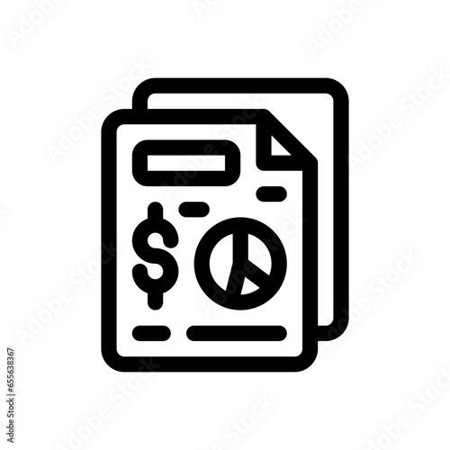 financial line icon