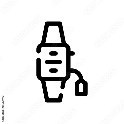 wristwatch line icon