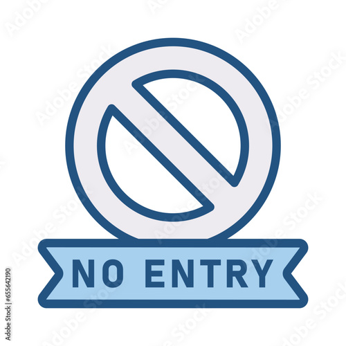 No entry restriction icon